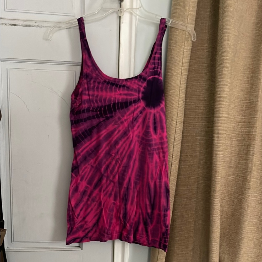 Vintage 90s-2000s Stranded tie dye tank size S